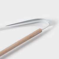 Плечики - вешалка для одежды LaDо́m Laconique, 42&times;24&times;3,2 см, широкие плечики, цвет белый