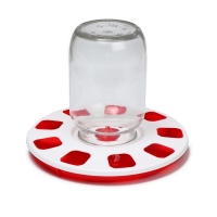 Поилка для домашней птицы, под банку и бутылку, d = 220 мм, МИКС