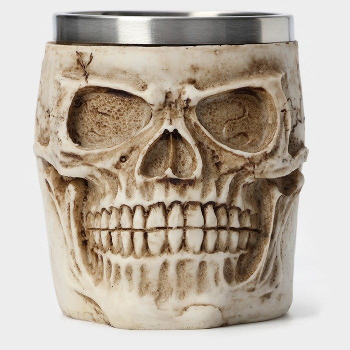 Кружка из нержавеющей стали &laquo;Череп. Хэллоуин&raquo;, 400 мл, цвет МИКС