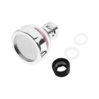 Аэратор ZEIN Z3632-1, поворотный, на шарнире, с красным вентилятором, хром/прозрачный