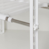 Полка под раковину раздвижная, 26&times;50(70)&times;38 см, цвет белый