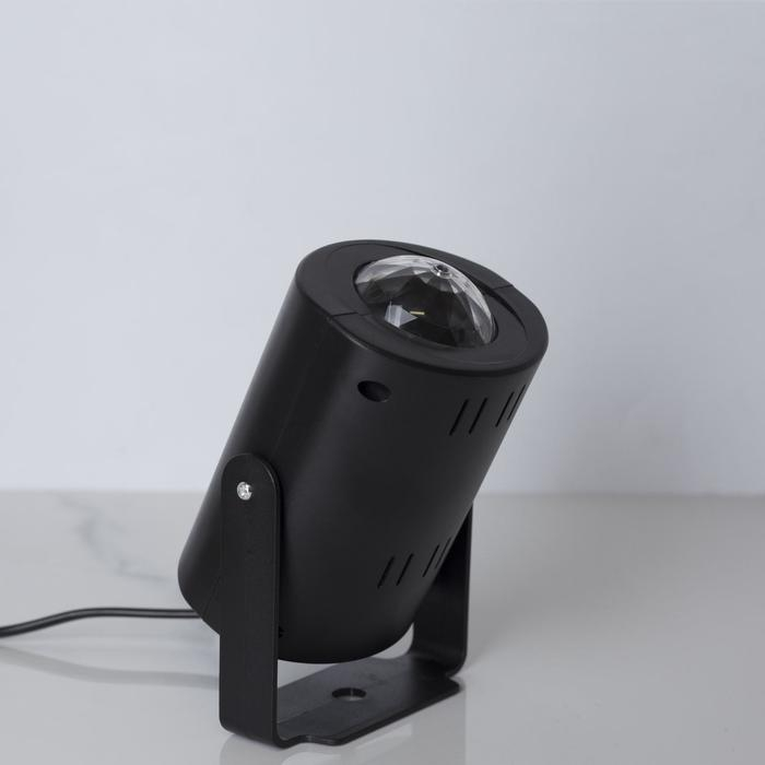 Световой прибор &laquo;Хрустальный шар&raquo; 5 см, поворотное крепление, пульт ДУ, свечение RGB, 220 В