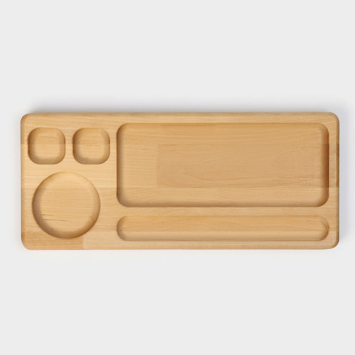 Блюдо для подачи Adelica &laquo;Роллы и Суши&raquo;, 30&times;13&times;1,8 см, массив берёзы