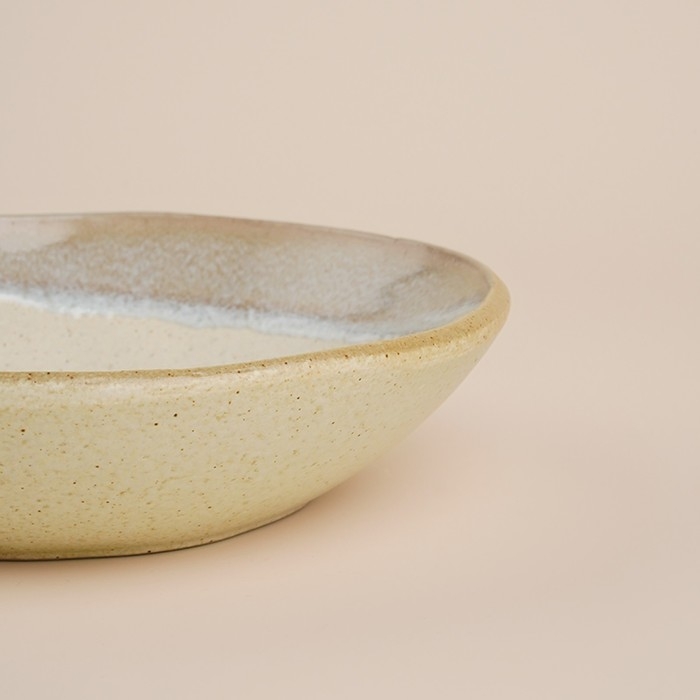 Набор мисок фарфоровых SL Home &laquo;Волны Сардинии&raquo;, 600 мл, d=18,5 см, цвет бежевый