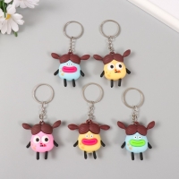 Брелок резина "Картошка с хвостиками" МИКС 5х5,5х2 см