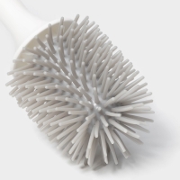 Ёршик для унитаза SAVANNA, настенный, силиконовый с емкостью для моющего средства, 10.5&times;10.5&times;41 см, белый