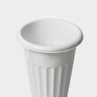 Ваза для цветов под срезку, 5 л, пластиковая, цвет белый