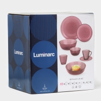 Столовый сервиз Luminarc &laquo;Идиллия&raquo;, 43 предмета, стекло, лилак