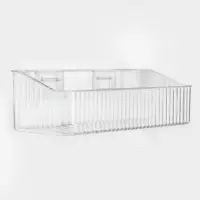 Полка для ванной настенная, цвет прозрачный