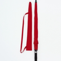 Зонт-трость п/авт R60/70 8сп эпонж В/У ОДНОТОН прямая ручка поролон красный пакет