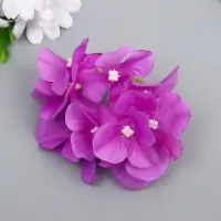 Цветы для декорирования "Гортензия" сиреневые 10х10 см
