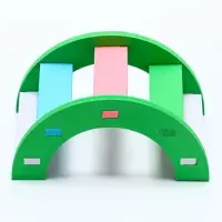 Лесенка для грызунов с цветными ступеньками, зеленый