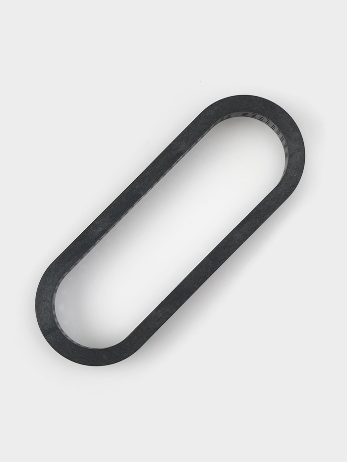 Формы для выпечки перфорированные Доляна &laquo;Овал&raquo;, набор 6 шт, пластик, 14,6&times;5,4&times;2 см, чёрные