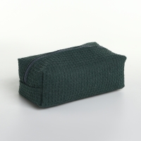 Косметичка на молнии TEXTURA, цвет зелёный