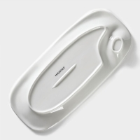 Блюдо фарфоровое с соусником Magistro &laquo;Бланш&raquo;, 28&times;12,5 см, цвет белый