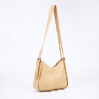 Сумка женская тоут на молнии, цвет бежевый