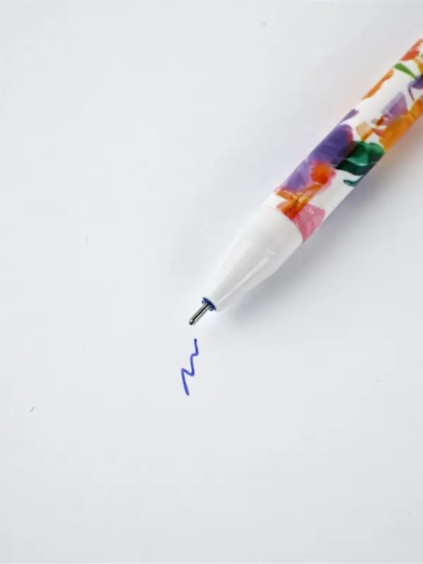 Ручка пластик пиши-стирай с колпачком "Ты прекрасна", синяя паста, гелевая 0,5 мм