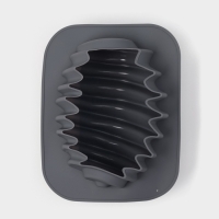 Форма для выпечки и муссовых десертов KONFINETTA &laquo;Грани&raquo;, силикон, 19&times;15,3&times;8,8 см, серая