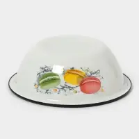 Миска 0.8л (белая)Цветное печенье