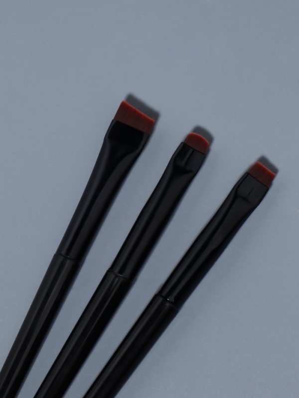 Набор кистей для макияжа, 3 предмета, чёрный