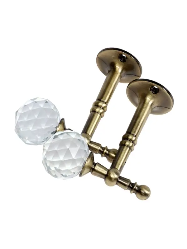 Крючок - держатель для штор на стену CAPPIO KS043, металлический, цвет бронза, 2 шт