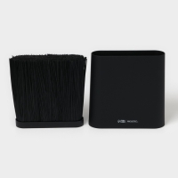 Подставка для ножей с наполнителем Magistro &laquo;Нежность&raquo;, пластик, 21&times;7,5&times;22, чёрная