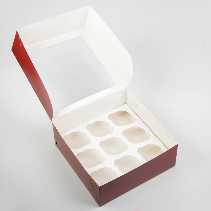 Коробка для капкейков &laquo;Magic moment&raquo;, 25 х 25 х 10см