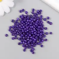 Бисер круглый размер 6/0 "Сине-фиолетовый" 20 гр