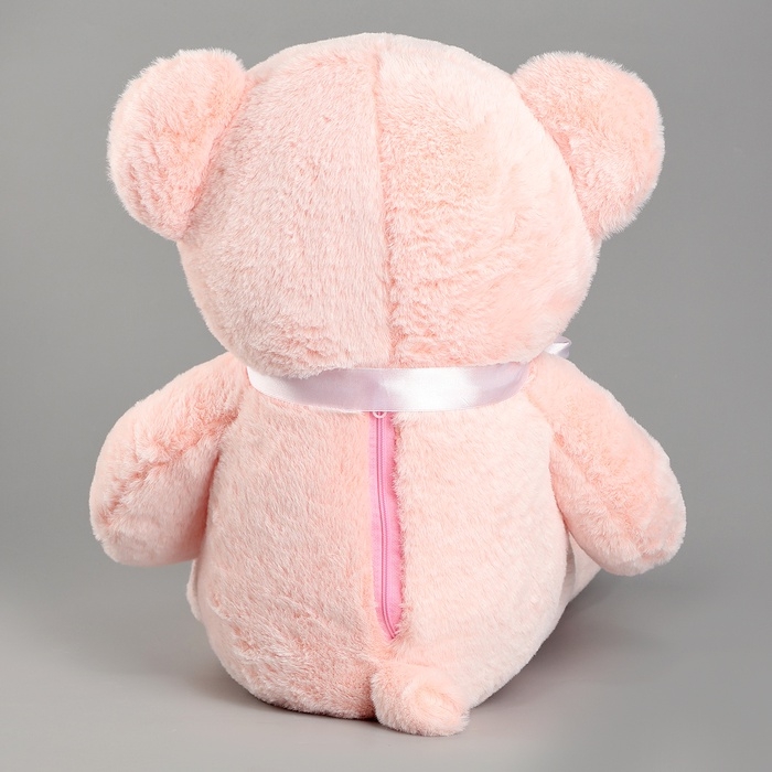 Мягкая игрушка &laquo;Медведь&raquo;, с бантом, 60 см, цвет светло - розовый