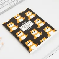 Тетрадь в клетку, 48 л., А5, на скрепке, блок №1 &laquo;Котики приколы&raquo; МИКС