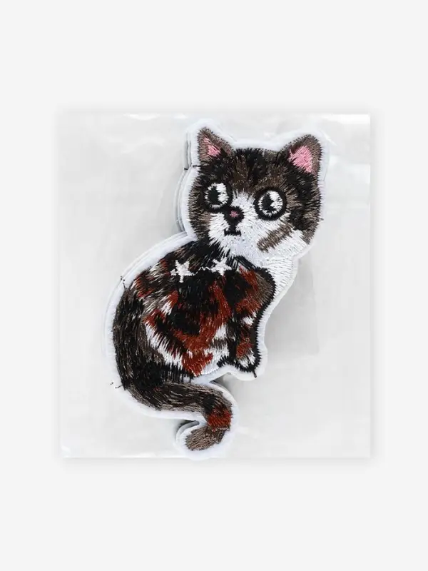 Термоаппликация &laquo;Кошка&raquo;, 9.7&times;4.5 см, серая