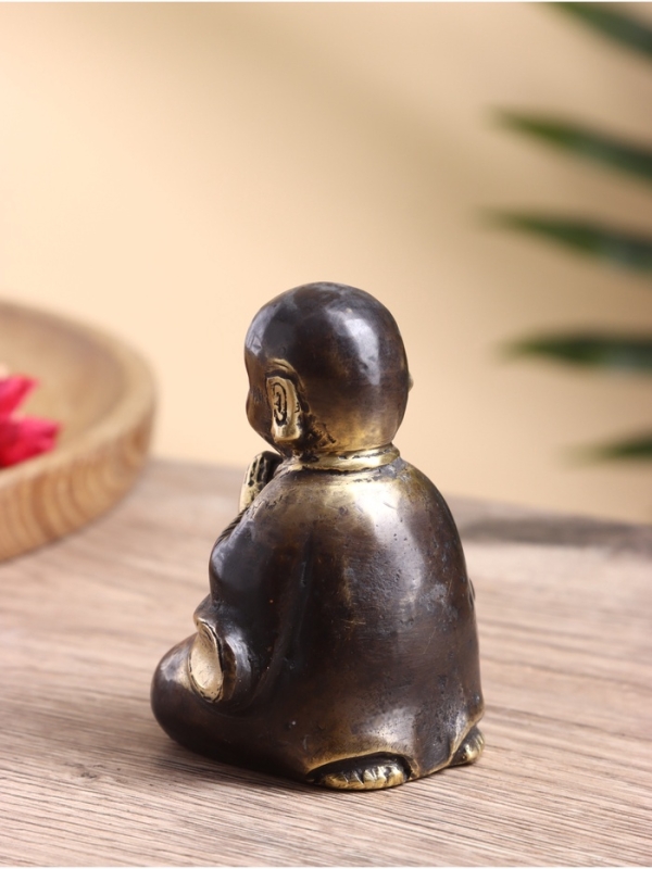 Сувенир бронза "Монах" 6х6х9 см