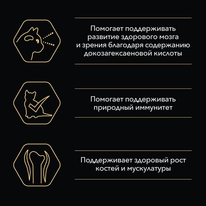 Влажный корм PRO PLAN JUNIOR для котят, говядина в соусе, пауч, 85 г