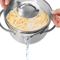 Кастрюля 6 л со стеклянной крышкой 24 см Solid-24С, индукция