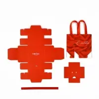 Коробка-пакет под бижутерию &laquo;С любовью&raquo;, 7.5 х 7.5 х 3.5 см