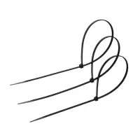 Хомут нейлоновый для стяжки, ТУНДРА, 4,8х370 мм, черный, 100 шт