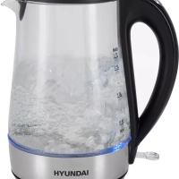 Чайник HYK-G8406 1,7л 2200Вт прозрачный (металл)