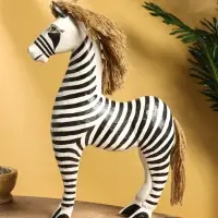 Сувенир &laquo;Зебра&raquo;, 30&times;10&times;45 см, дерево, чёрно-белый
