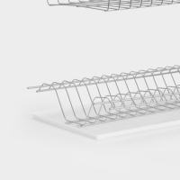 Сушилка для посуды с поддоном для шкафа 60 см, 56.5&times;25.6 см, хром