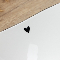 Глубокая тарелка керамическая &laquo;С любовью&raquo;, 17.5 х 17.5 х 5.5 см, 500 мл