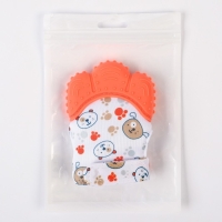 Прорезыватель-рукавичка &laquo;Собачки&raquo;, цвет красный, Крошка Я