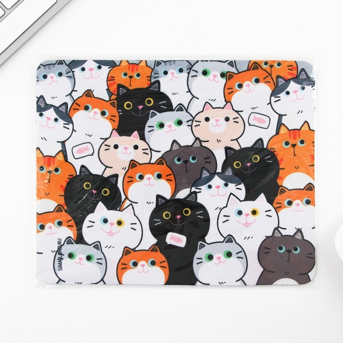 Коврик для компьютерной мыши &laquo;Котята&raquo;, 22 х 18 см