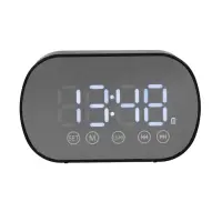 Часы - будильник электронные настольные: колонка, bluetooth, tf-карта, 8.5*3.9*5.2 см, USB   1091213