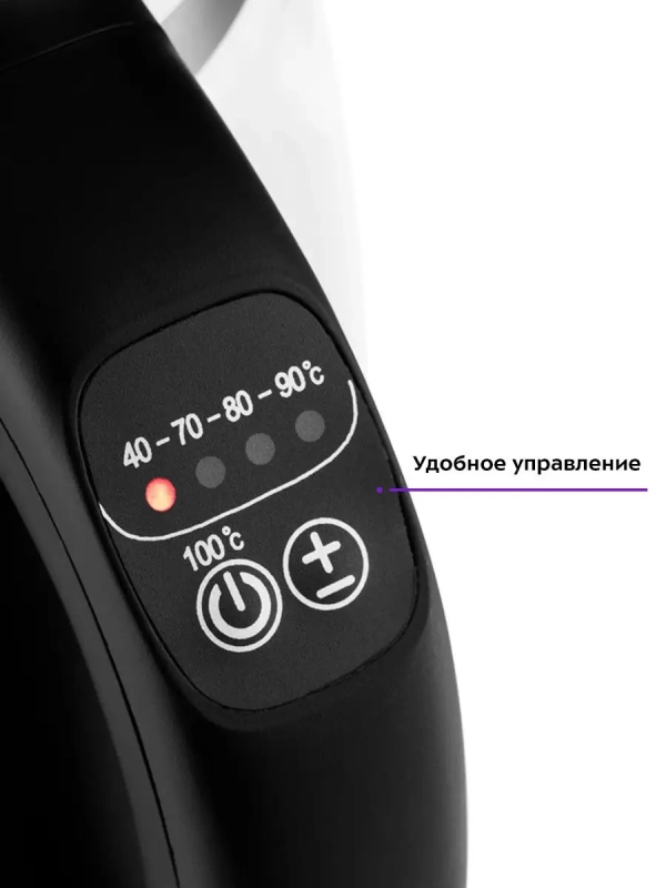 Чайник электрический стеклянный с подсветкой КТ-6119 - 1.7 л