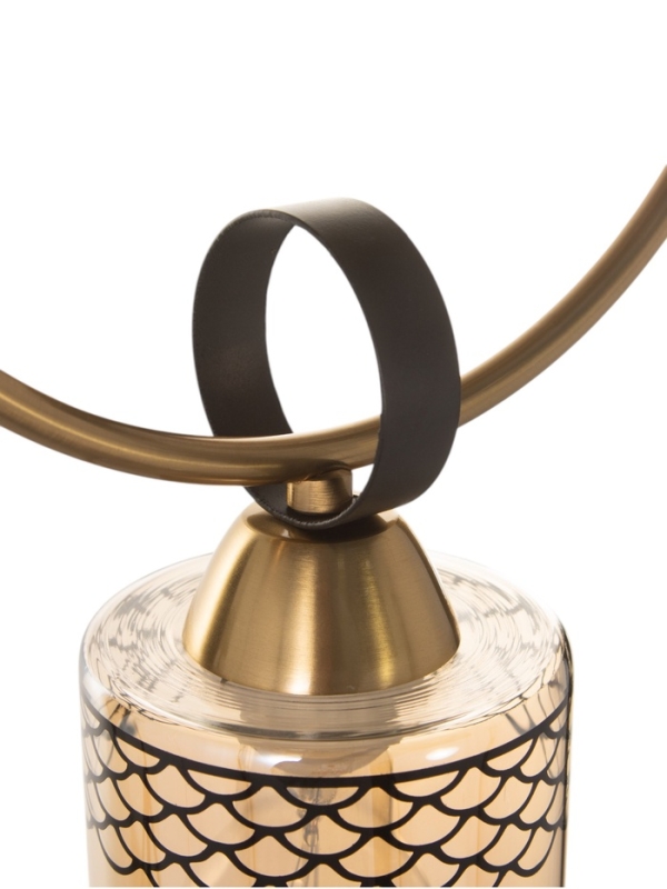 Люстра "Океан" 1х40Вт Е27 латунь 22х15х28см