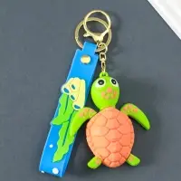 Брелок резина с карабином, ремешком "Черепашка" 2х6,3х24,3 см