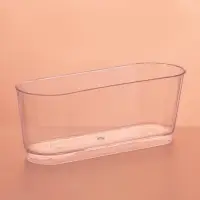 Креманка пластиковая одноразовая овальная &laquo;Лимончелло&raquo;, 100 мл, прозрачная