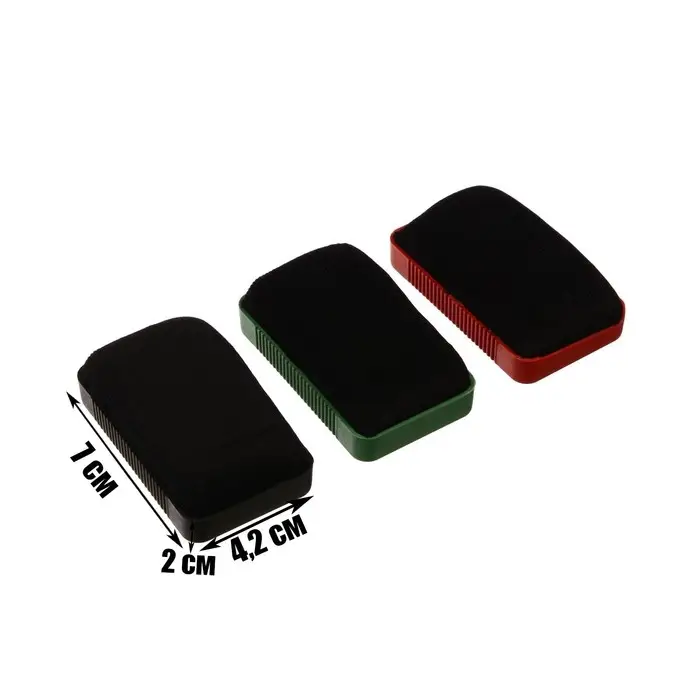 Губка для маркерных досок, магнитная, 70 x 42 x 20 мм, МИКС