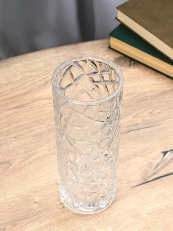 Ваза стекло настольная "Шерри" геометрия, 29х11,5 см, прозрачный