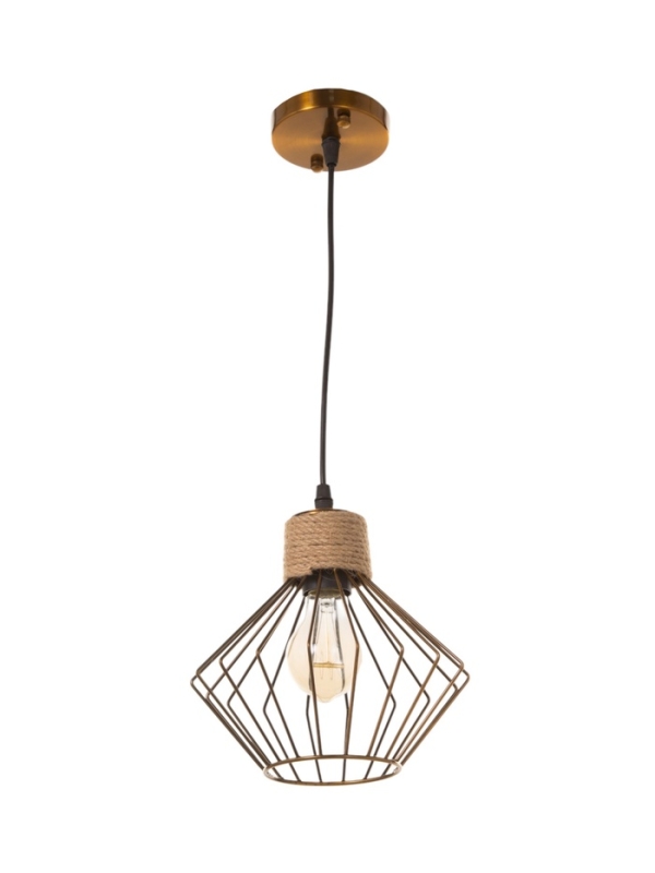 Светильник "Чертеж" 1х40Вт Е27 медь 20х20х20см